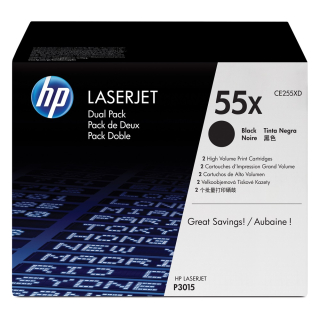 HP CE255XD (55X) Dual Pack ORIGINAL toner